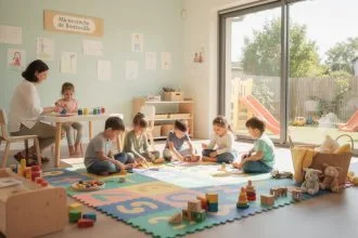 Enfant jouant dans une micro crèche à Bretteville en 2026