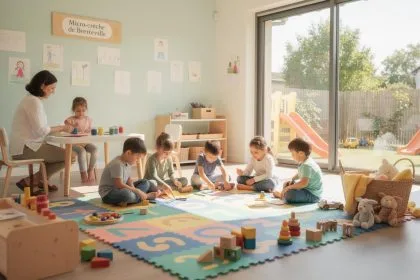 Enfant jouant dans une micro crèche à Bretteville en 2026